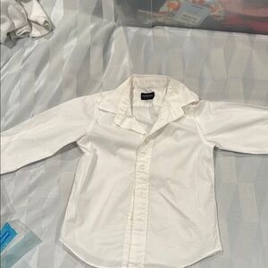 Crew cuts Classic White Button Down Shirt for Kids